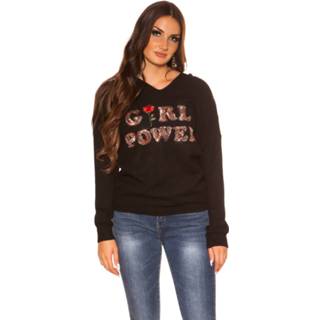👉 Pullover zwart viskose vrouwen Trendy 