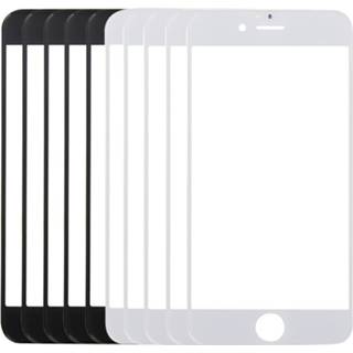👉 Voorscherm zwart wit active onderdelen 5 PCS + voor iPhone 6 Plus&6s Plus buitenste glazen lens 6922293904183