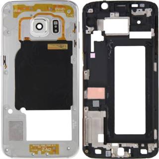 👉 Bezel zilver active Mobiel||||Mobiel>Reparatie Volledige behuizing Cover (voorkant LCD Frame Plate + Back Camera Lens Panel) voor Galaxy S6 Edge / G925 (zilver) 6922017963908