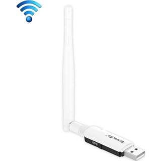 👉 Netwerkkaart wit active computer Tenda U1 Draagbare 300Mbps draadloze USB WiFi-adapter Externe ontvanger met antenne (wit) 6922180812379