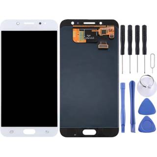 👉 Wit active Mobiel||||Mobiel>Reparatie Lcd-scherm + aanraakscherm voor Galaxy C8, C710F / DS, C7100 (wit) 6922098359539