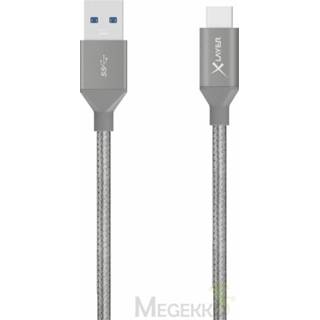 👉 Grijs XLayer PREMIUM USB 3.0 zu Type C kabel 1.2 m 4260074625691
