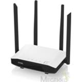 👉 Draadloze router zwart wit ZyXEL NBG6615 Dual-band (2.4 GHz / 5 GHz) Gigabit Ethernet Zwart, 4718937601448