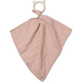 👉 Knuffeldoek roze met bijtring Dines Little Dot Liewood