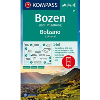 👉 Bozen Und Umgebung Bolzano E Dintorni 1 50 000 - Kompass-Karten Gmbh 9783990447079