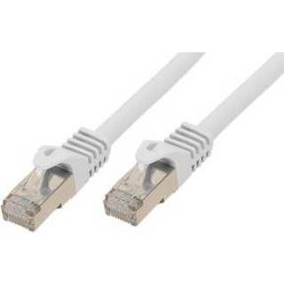 👉 Netwerkkabel wit S-Conn RJ45-RJ45, m-m, 7.5m Cat7 S/FTP (S-STP) Wit, Metallic 4017538675484