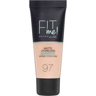 👉 Maybelline Fit Me! Matte and Poreless Foundation 30ml (Various Shades) - 097 Natural Porcelain 3600531549374