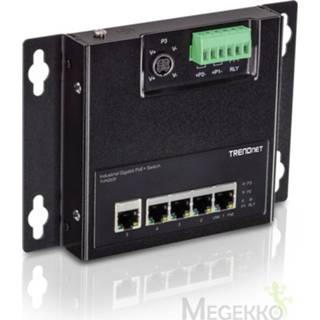 👉 Netwerk-switch zwart mannen Trendnet TI-PG50F Managed Power over Ethernet (PoE)