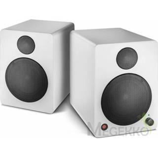 👉 Luidspreker wit zwart Wavemaster CUBE MINI NEO WHITE 2-weg 36 W Zwart, Draadloos 3.5mm/Bluetooth 4039039663715