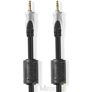 👉 Audiokabel Stereo Audio Cable | 3.5 mm Male - 5.00 m Anthracite 5412810313990