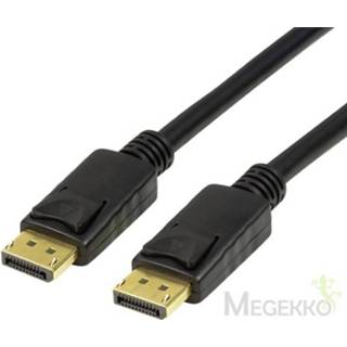 DisplayPort kabel zwart LogiLink CV0119 1 m 4052792051896