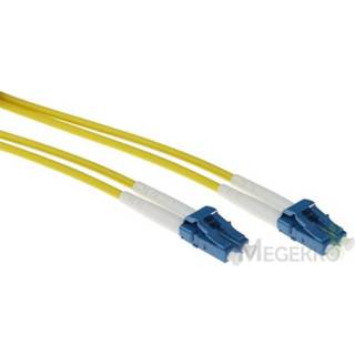 👉 Glasvezelkabel geel ACT RL3351 Glasvezel kabel 1,5 m OS2 2x LC 8716065393866