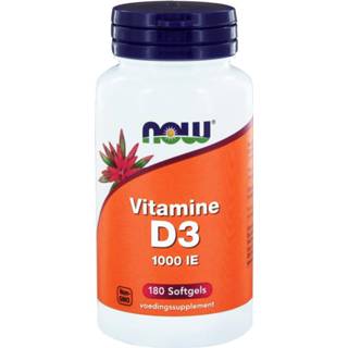 👉 NOW Vitamine D3 1000 IE Softgels 180st