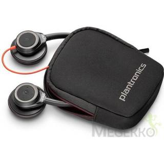 👉 Hoofdband zwart rood Plantronics Blackwire 7225 Stereofonisch Zwart,