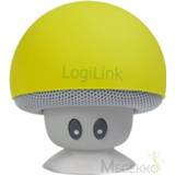 Bluetooth speaker LogiLink portable mushroom design gelb 4052792050240