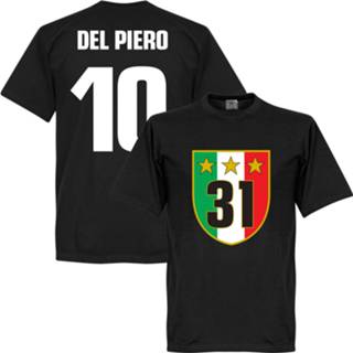 👉 Juventus 31 Campione T-Shirt + Del Piero 10 - Zwart