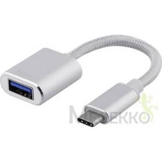 👉 Zilver Deltaco USBC-1278 USB-kabel 0,1 m 3.1 (3.1 Gen 1) USB A 7333048027542