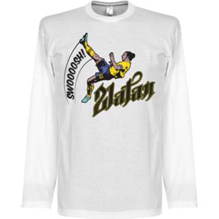 👉 Longsleeve T-shirt wit mannen china Speler T-Shirts volwassen zweden Zlatan Ibrahimovic Bicycle