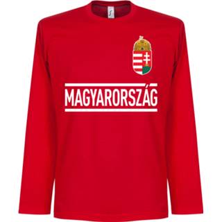 👉 Longsleeve m XL rood l s XXL Hongarije Team T-Shirt - 5055630481281 5055630481274 5055630481267 5055630481298 5055630481304