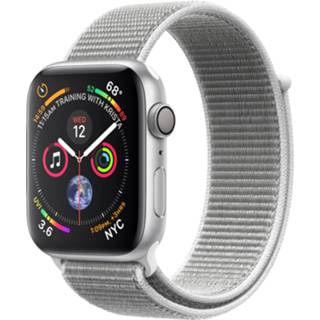 👉 Smartwatch aluminium zilver nylon grijze Apple Watch Series 4 GPS (44 mm) met sportband 190198928467