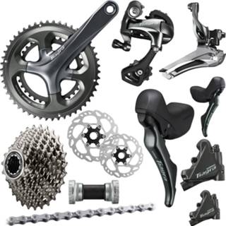 👉 Zwart Shimano Tiagra 4720 10 Speed Disc Groupset - Groepen 5027726661648