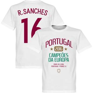 👉 Shirt rood unisex bangladesh T-Shirts nationale teams volwassen portugal EURO 2016 Sanches Winners T-Shirt