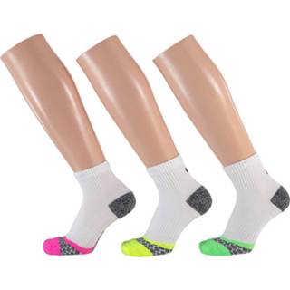 👉 Apollo Dames Multi White Hardloop sokken 3-pack-35/38