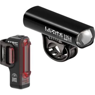 👉 Fietslamp One Size black hi gloss Lezyne Lite Pro 115L / Strip STVZO Light Pair - Fietslampen (setjes) 4712806003654