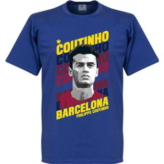 👉 Shirt XL digo l m XXL s blauw Coutinho Barcelona Portrait T-Shirt - 5056146341670 5056146341663 5056146341656 5056146341687 5056146341694