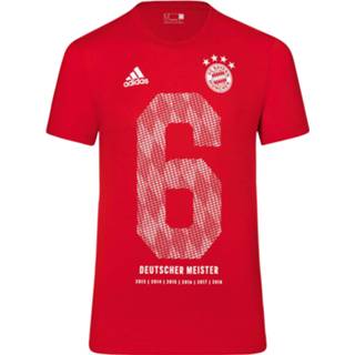 👉 Shirt rood s Adidas Bayern Munchen Bundesliga Kampioens T-Shirt 2018 - 4060516439479
