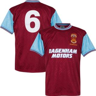👉 Voetbal shirt m kastanje bruin s West Ham United Retro Voetbalshirt 1994 + Nummer 6 - 5055126908896 5055126909060