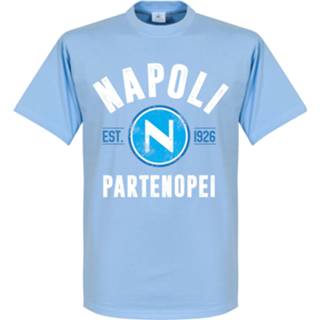 👉 Shirt blauw Napoli Established T-Shirt - Lichtblauw