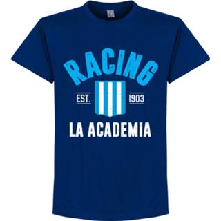 👉 Shirt blauw Racing Club Established T-Shirt - Navy