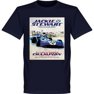 👉 Poster Jackie Stewart T-Shirt - Navy