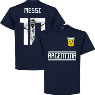 👉 Shirt Argentinië Messi 10 Gallery Team T-Shirt - Navy