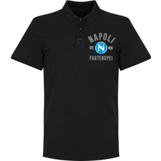 👉 Poloshirt zwart Napoli Established Crest Polo Shirt -