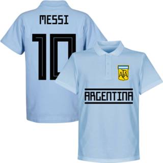 👉 Poloshirt blauw Argentinië Team Messi 10 Polo Shirt - Licht