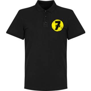 👉 Poloshirt zwart Barry Sheene No.7 Polo Shirt -