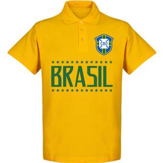 👉 Poloshirt geel Brazilië Team Polo Shirt -