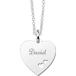 👉 Zilveren hart active Hanger met Jasseron Ketting van Names4ever | Kerst sieraad