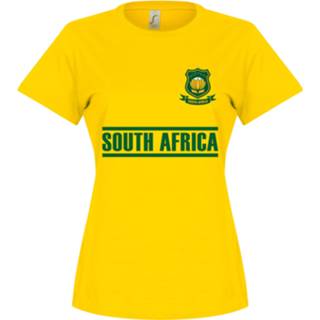 👉 Shirt geel vrouwen Zuid Afrika Team Dames T-Shirt -