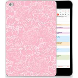 👉 Wit Apple iPad Mini 4 | 5 (2019) TPU Case White Flowers 8720091865945