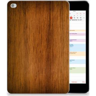 👉 Tablethoes hout silicone Apple iPad Mini 4 | 5 (2019) Tablet Hoes Donker 8720091879584