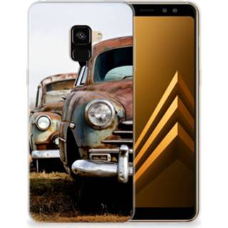 👉 Siliconen hoesje Samsung Galaxy A8 Plus (2018) met foto Vintage Auto 8720091894099