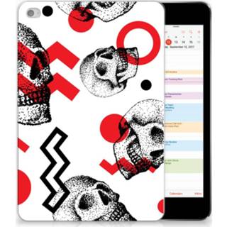 👉 Rood Tablet BackCover Apple iPad Mini 4 | 5 (2019) Skull Red 8720091094147