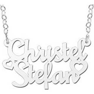 👉 Naamketting zilveren Names4ever Christel-Stefan Stijl