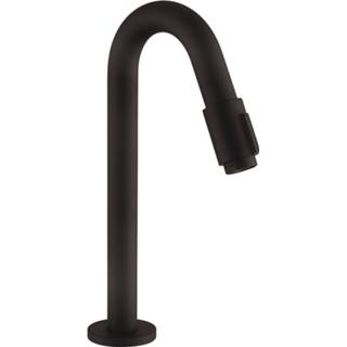 👉 Tapkraan zwart Blinq Aludra staand model 27 cm mat