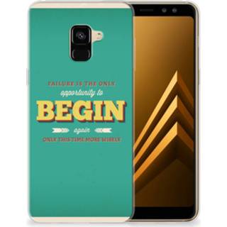 👉 Siliconen hoesje Samsung Galaxy A8 Plus (2018) met naam Quote Begin 8720091554856