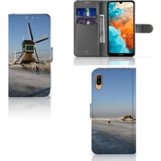 Flipcover Huawei Y6 (2019) Flip Cover Schaatsers 8720091578746