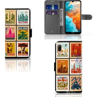 👉 Flipcover Huawei Y6 (2019) Flip Cover Postzegels 8720091649149